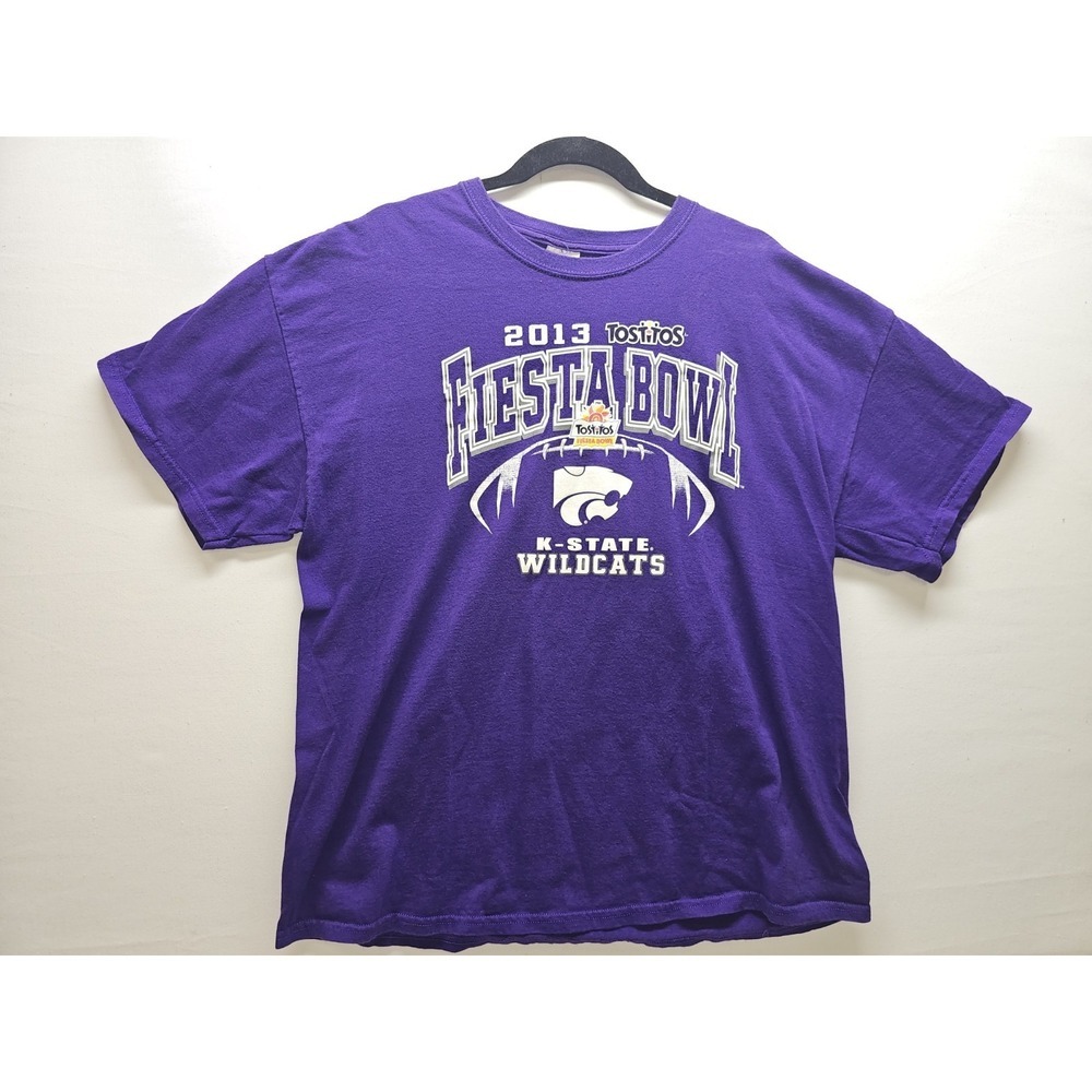 K-State Wildcats T Shirt XL Purple 2013 Fiesta Bowl Tostitos Kansas State NCAA